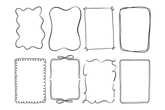 Download Doodle Frame Border Clipart Set - Clipart set Collection
