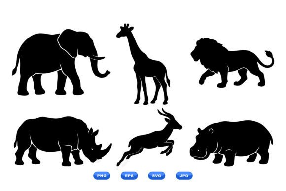 Download Safari Animal Silhouette SVG - Animal silhouette svg Collection
