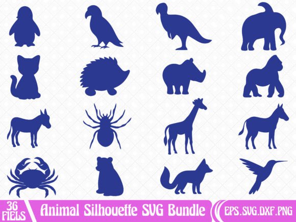 Download Animal Silhouette SVG Bundle - Animal silhouette svg Collection
