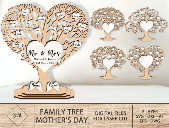 Download Family Tree Mother‘s Day Glowforge Svg - Glowforge svg Collection