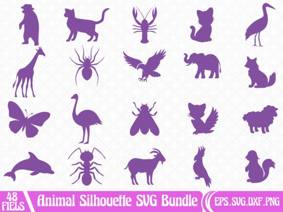 Download Animal Silhouette SVG Bundle - Animal silhouette svg Collection
