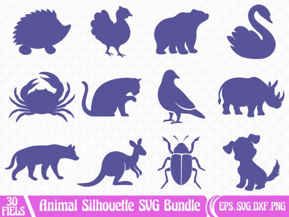 Download Animal Silhouette SVG Bundle - Animal silhouette svg Collection