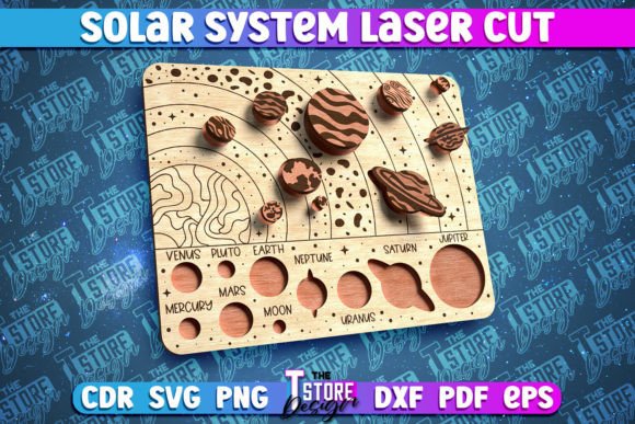 Download Solar System Laser Cut | Glowforge SVG - Glowforge svg Collection