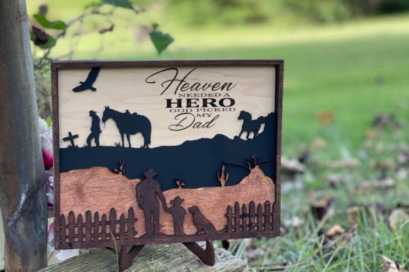 Download Dad Memorial Frame Glowforge SVG File - Glowforge svg Collection