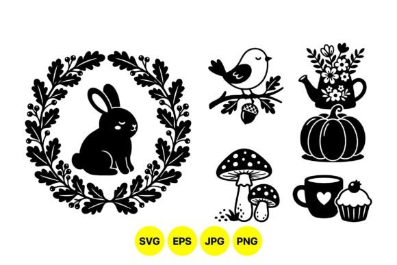 Download Woodland Animal SVG Clipart Set - Clipart set Collection