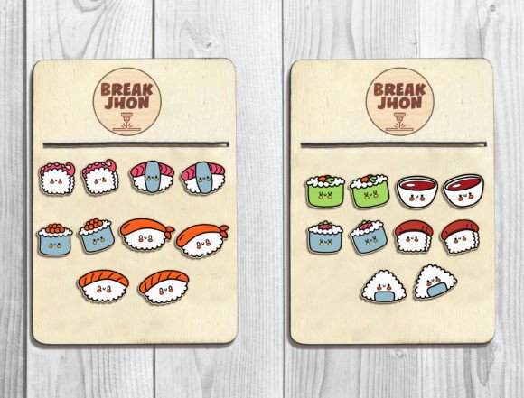 Download Kawaii Sushi Stud Earrings Glowforge Svg - Glowforge svg Collection